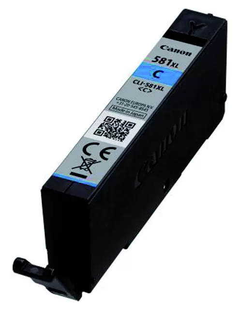 Een Inktcartridge Canon CLI-581XL blauw koop je bij Van Hoye Kantoor BV