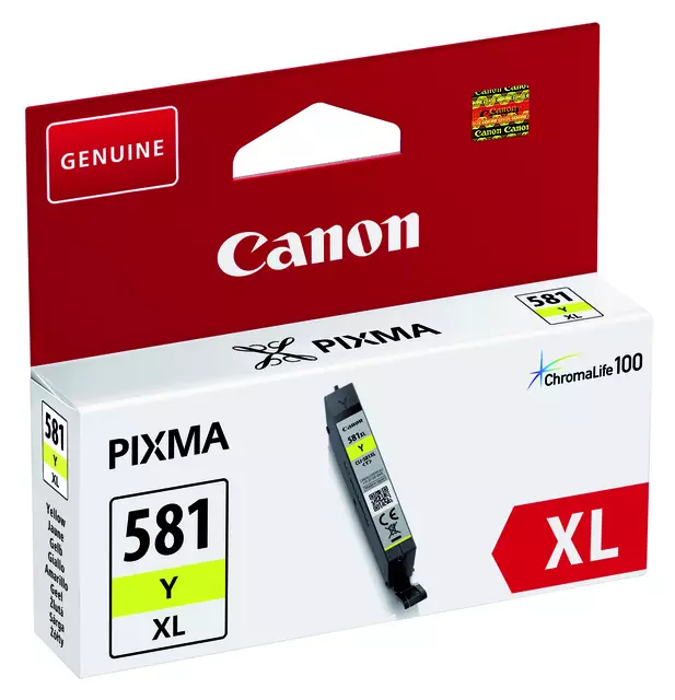 Een Inktcartridge Canon CLI-581XL geel koop je bij Goedkope Kantoorbenodigdheden