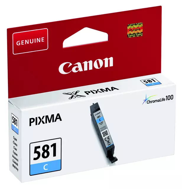 Een Inktcartridge Canon CLI-581 blauw koop je bij Van Hoye Kantoor BV