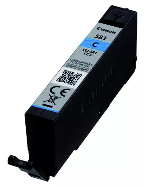 Een Inktcartridge Canon CLI-581 blauw koop je bij Kantoorvakhandel van der Heijde