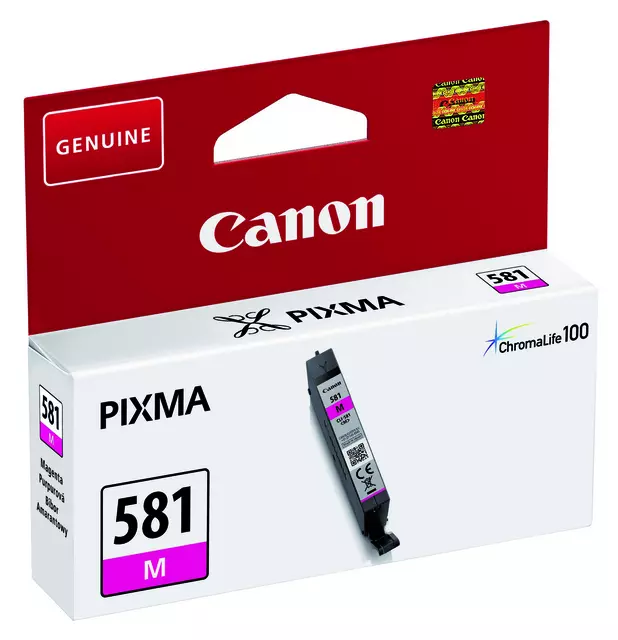 Een Inktcartridge Canon CLI-581 rood koop je bij QuickOffice BV