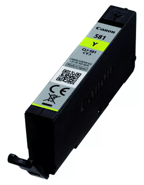 Een Inktcartridge Canon CLI-581 geel koop je bij KantoorProfi België BV