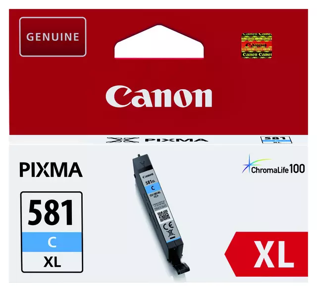 Een Inktcartridge Canon CLI-581XL blauw koop je bij QuickOffice BV