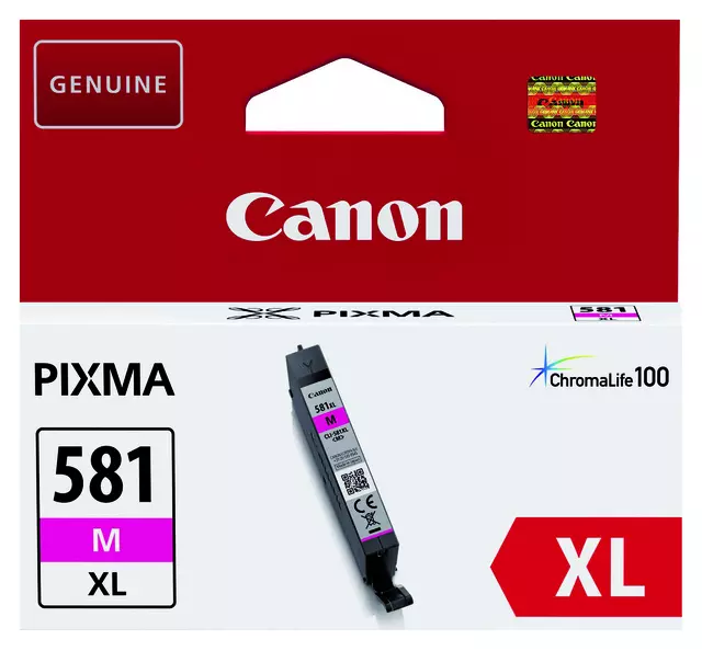 Een Inktcartridge Canon CLI-581XL rood koop je bij Van Hoye Kantoor BV