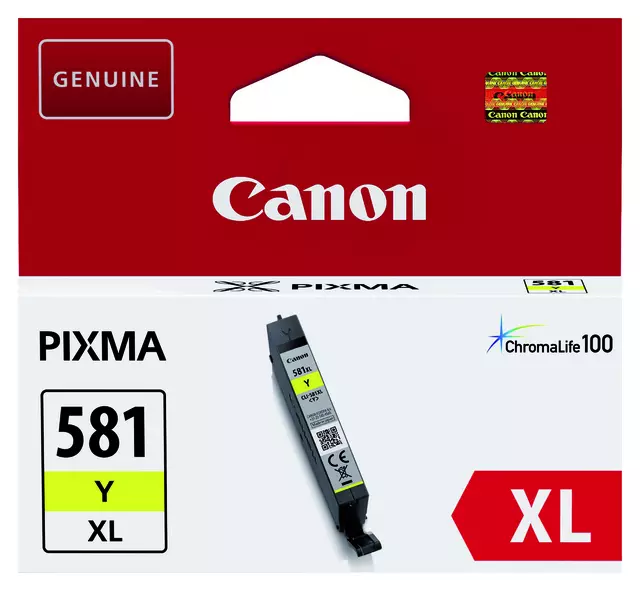 Een Inktcartridge Canon CLI-581XL geel koop je bij Goedkope Kantoorbenodigdheden