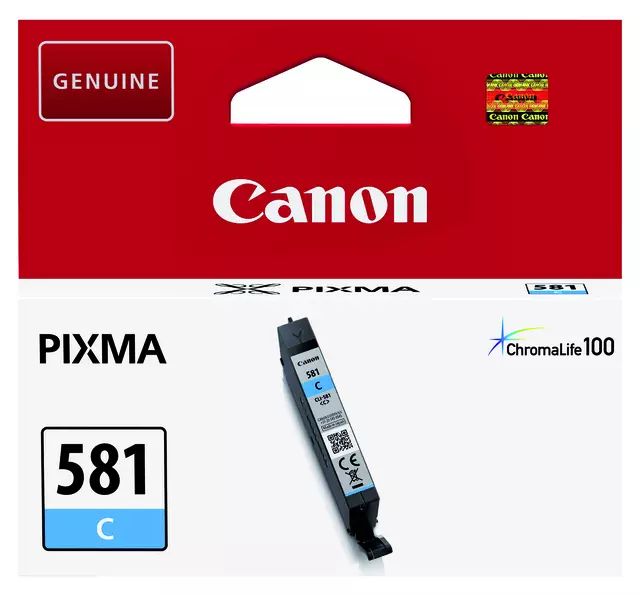 Buy your Inktcartridge Canon CLI-581 blauw at QuickOffice BV