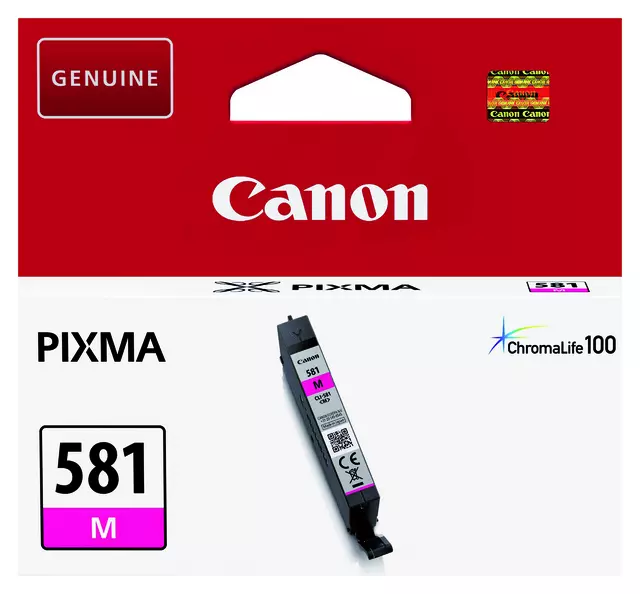 Een Inktcartridge Canon CLI-581 rood koop je bij Van Hoye Kantoor BV