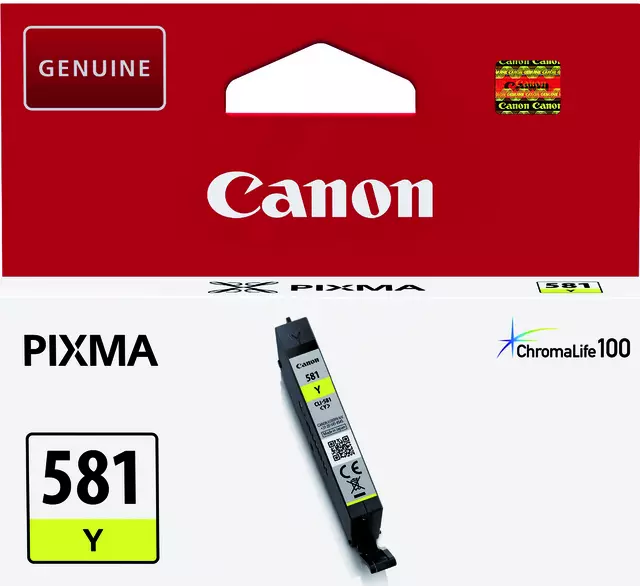 Een Inktcartridge Canon CLI-581 geel koop je bij KantoorProfi België BV