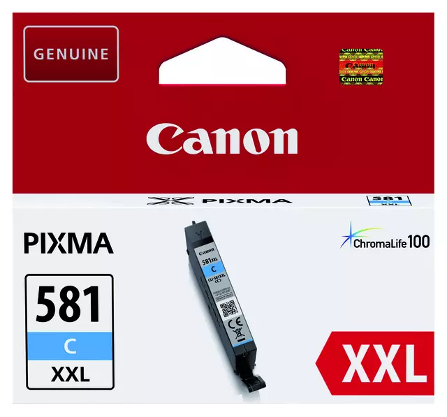 Een Inktcartridge Canon CLI-581XXL blauw koop je bij Van Hoye Kantoor BV