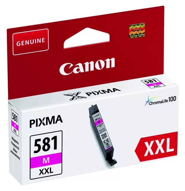 Een Inktcartridge Canon CLI-581XXL rood koop je bij Van Hoye Kantoor BV