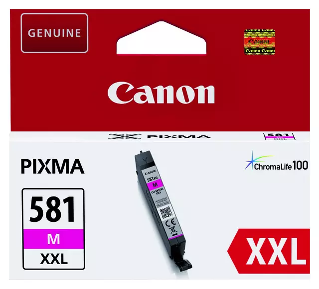 Een Inktcartridge Canon CLI-581XXL rood koop je bij QuickOffice BV