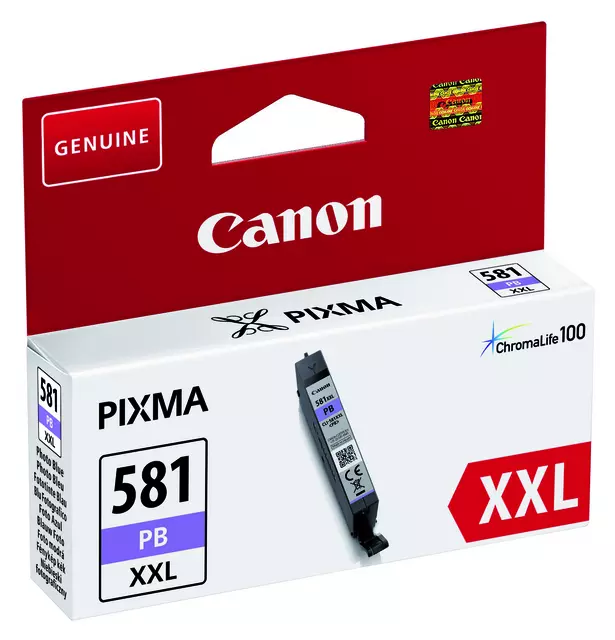 Een Inktcartridge Canon CLI-581XXL foto blauw koop je bij Goedkope Kantoorbenodigdheden