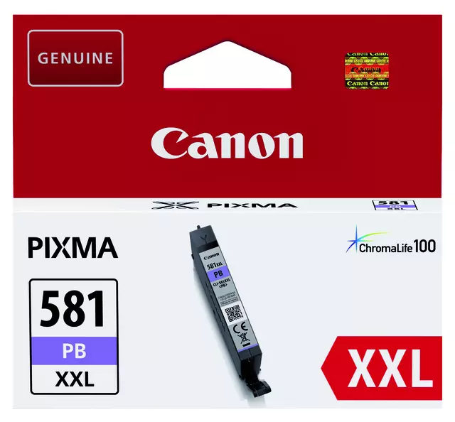 Een Cartouche d’encre Canon CLI-581XXL photo bleu koop je bij QuickOffice BV