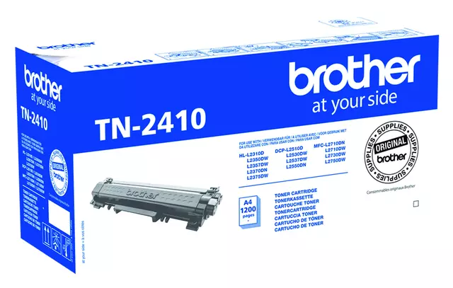 Een Toner Brother TN-2410 zwart koop je bij MV Kantoortechniek B.V.