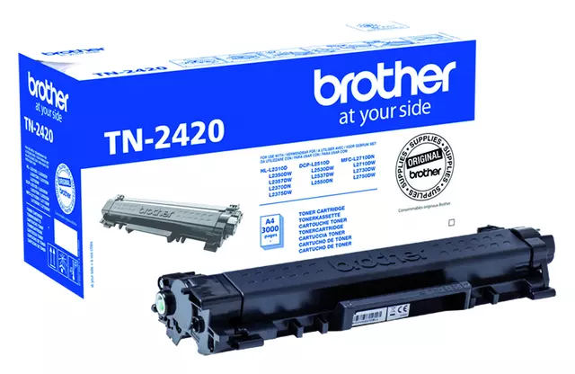 Een Toner Brother TN-2420 zwart koop je bij Van Hoye Kantoor BV