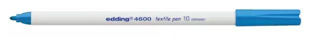 Een Viltstift edding 4600 textiel rond 1mm lichtblauw koop je bij Tonerinktshop