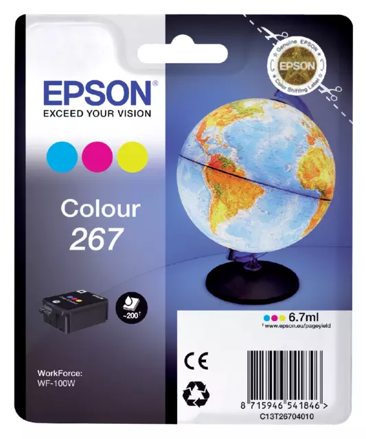 Een Cartouche d'encre Epson 267 T2670 3 couleurs koop je bij Van Hoye Kantoor BV