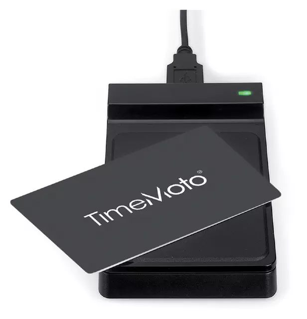 Een TimeMoto RF-150 USB RFID reader koop je bij Van Leeuwen Boeken- en kantoorartikelen