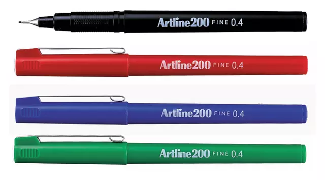 Een Fineliner Artline 200 rond fijn blauw koop je bij EconOffice