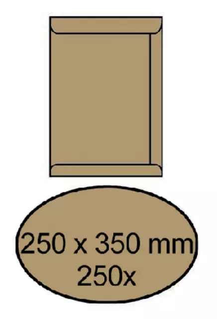 Een Envelop akte IEZZY 250x350mm zelfklevend 90gr bruin 250stuks koop je bij Van Leeuwen Boeken- en kantoorartikelen