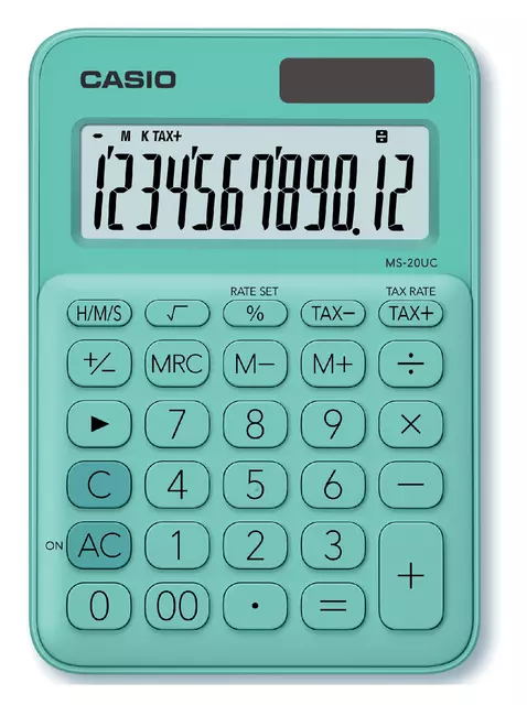 Een Rekenmachine Casio MS-20UC groen koop je bij EconOffice