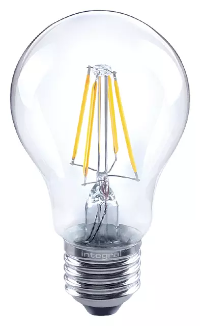 Een Ledlamp Integral E27 2700K warm wit 4.5W 470lumen koop je bij Van Leeuwen Boeken- en kantoorartikelen