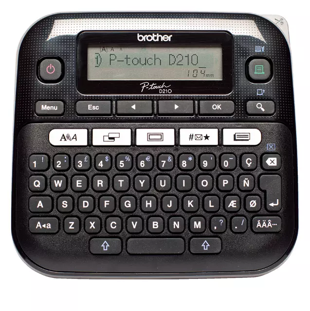Een Labelprinter Brother P-touch D210VP koop je bij Van Leeuwen Boeken- en kantoorartikelen