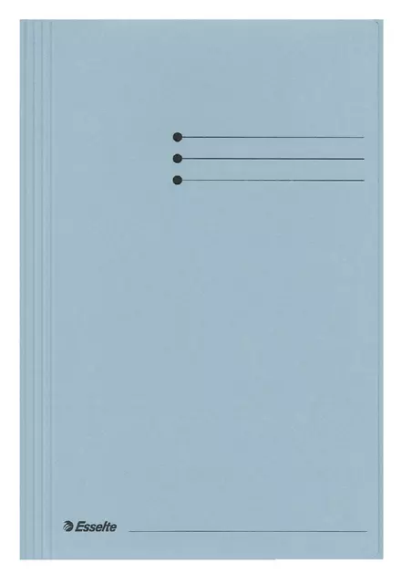 Een Dossiermap Esselte folio 3 kleppen manilla 275gr blauw koop je bij Totaal Kantoor Goeree