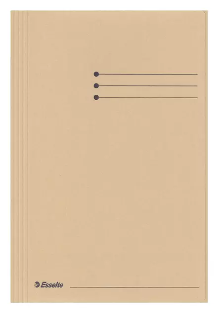 Een Dossiermap Esselte folio 3 kleppen manilla 275gr gems koop je bij Kantoorvakhandel van der Heijde
