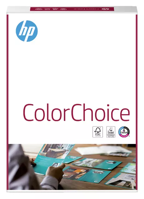 Een Kleurenlaserpapier HP Color Choice A4 120gr wit 250vel koop je bij Van Leeuwen Boeken- en kantoorartikelen