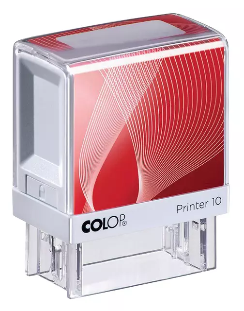 Een Tekststempel Colop Printer 10 personaliseerbaar 3regels 27x10mm koop je bij Goedkope Kantoorbenodigdheden