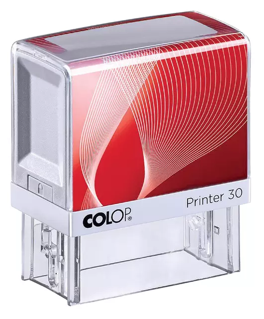 Een Tekststempel Colop Printer 30 personaliseerbaar 5regels 47x18mm koop je bij Totaal Kantoor Goeree