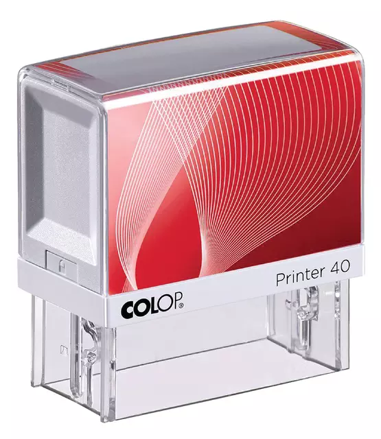 Een Tekststempel Colop Printer 40 personaliseerbaar 6regels 59x23mm koop je bij Goedkope Kantoorbenodigdheden