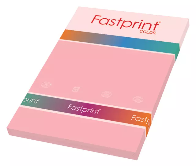 Een Kopieerpapier Fastprint A4 120gr lichtroze 100vel koop je bij EconOffice