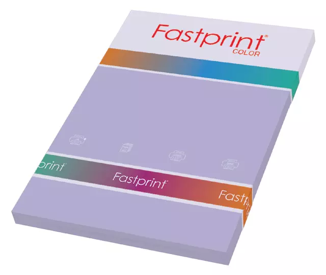 Een Kopieerpapier Fastprint A4 120gr lila 100vel koop je bij Klik Office BV