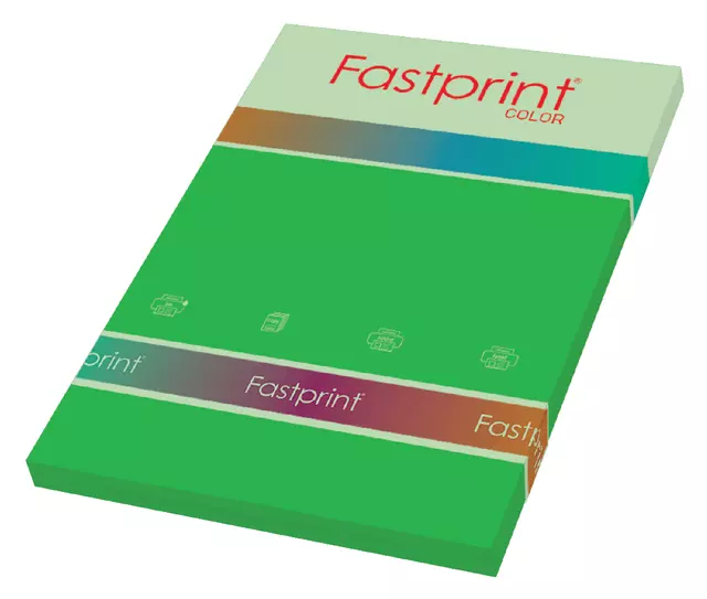 Een Kopieerpapier Fastprint A4 160gr grasgroen 50vel koop je bij EconOffice
