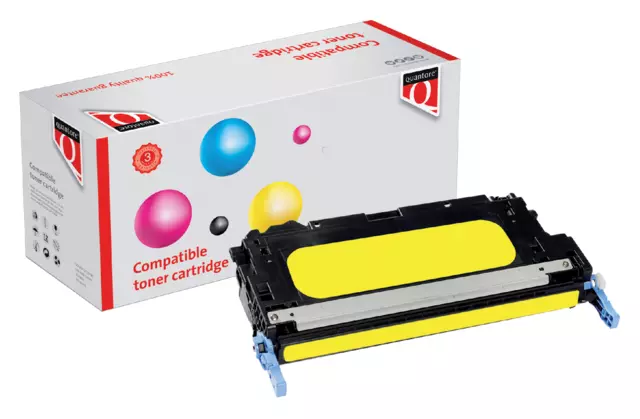 Een Tonercartridge Quantore alternatief tbv HP Q6472A 502A geel koop je bij Klik Office BV