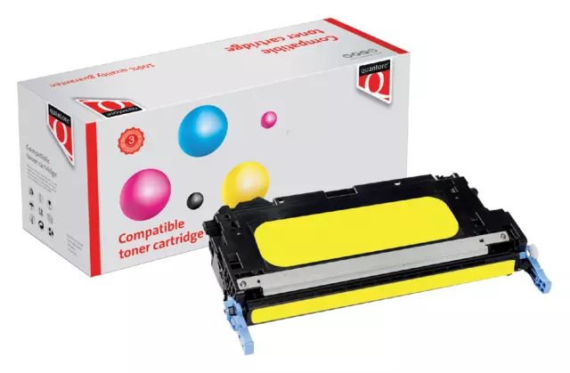 Een Tonercartridge Quantore alternatief tbv HP Q7582A 503A geel koop je bij Van Hoye Kantoor BV