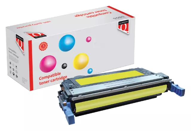 Een Cartouche toner Quantore alternative pour HP Q6462A 644A jaune koop je bij Van Hoye Kantoor BV