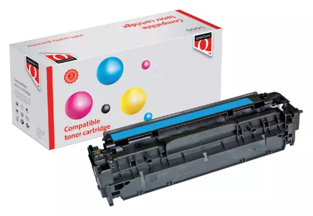 Een Tonercartridge Quantore alternatief tbv HP CC531A 304A blauw koop je bij Van Hoye Kantoor BV