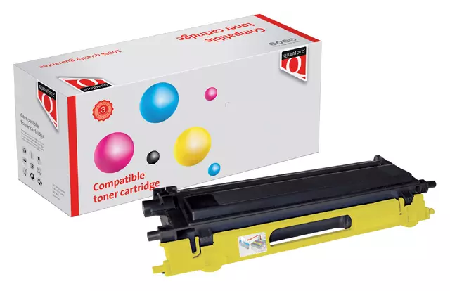 Een Tonercartridge Quantore alternatief tbv Brother TN-135 geel koop je bij QuickOffice BV