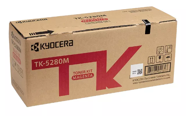 Een Toner Kyocera TK-5280M rood koop je bij Totaal Kantoor Goeree