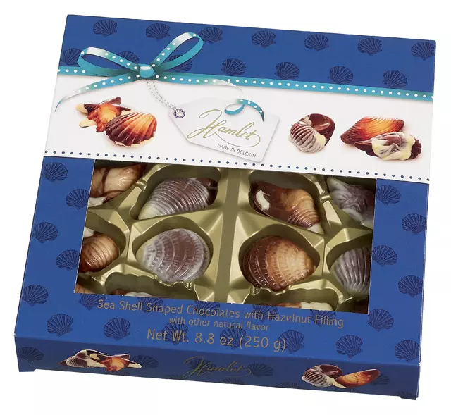Een geschenkdoos Hamlet chocolade zeevruchten koop je bij KantoorProfi België BV