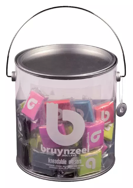 Een Kneedgum Bruynzeel Teens blik à 120 stuks assorti koop je bij Klik Office BV