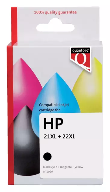 Een Inktcartridge Quantore alternatief tbv HP C9351CE C9352CE 21XL 22XL zwart koop je bij Goedkope Kantoorbenodigdheden