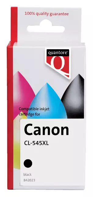 Een Inktcartridge Quantore alternatief tbv Canon PG-545XL zwart HC koop je bij Van Hoye Kantoor BV