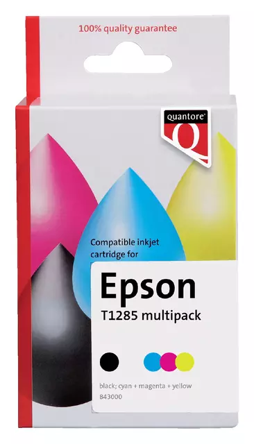 Een Inktcartridge Quantore alternatief tbv Epson T128540 zwart + 3 kleuren koop je bij Klik Office BV