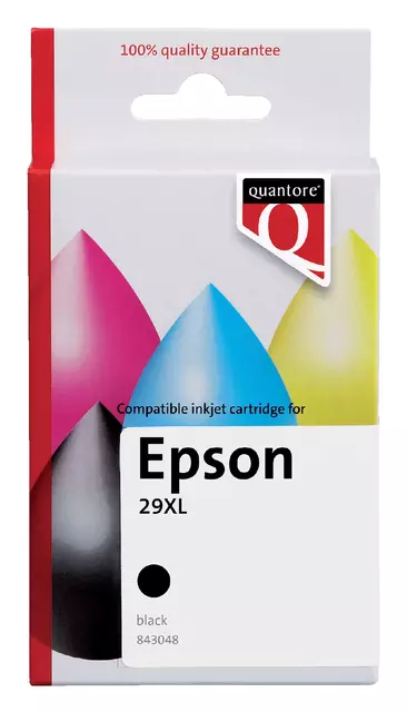 Een Inktcartridge Quantore alternatief tbv Epson 29XL T299140 zwart koop je bij EconOffice