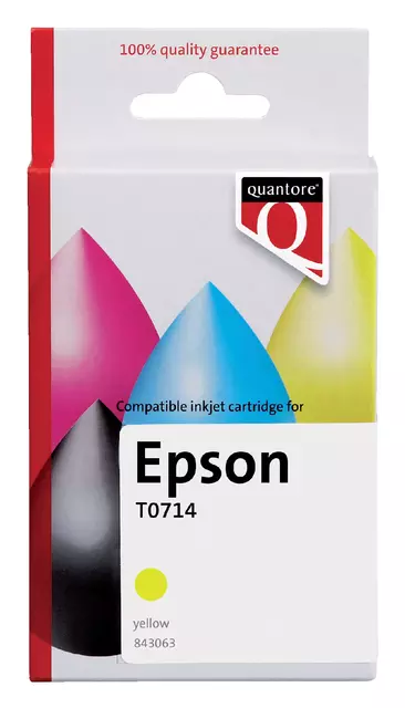 Een Inktcartridge Quantore alternatief tbv Epson T071440 geel koop je bij Klik Office BV