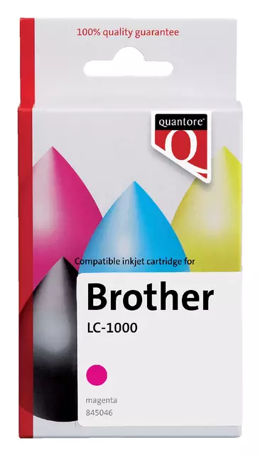 Een Inktcartridge Quantore alternatief tbv Brother LC-1000 rood koop je bij Klik Office BV